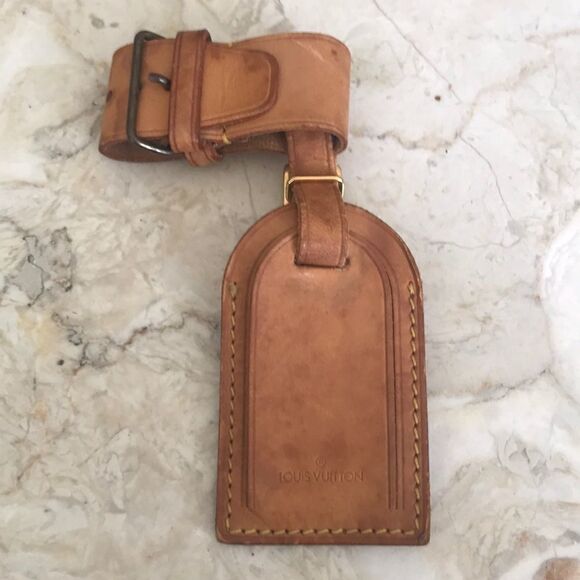 Louis Vuitton Leather Luggage Tag & Poignet - Picture 1 of 7